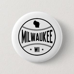 Milwaukee Baseball Button