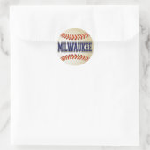 MILWAUKEE BASEBALL RUNDER AUFKLEBER (Tasche)
