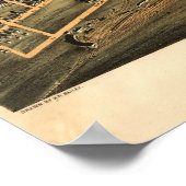 Milwaukee birdseye Karte - 1872 (Bailey) BigMapBlo Poster (Ecke)