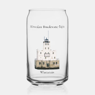 Milwaukee Breakwater Leuchtturm kann Glas