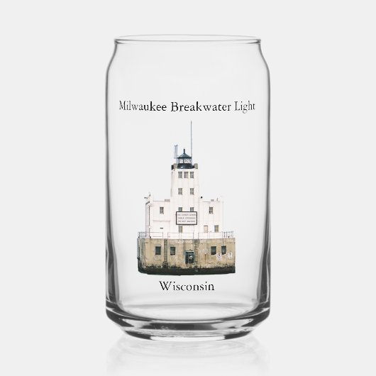Milwaukee Breakwater Light kann Glas (Vorderseite)