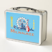 Milwaukee city flag metall brotdose (Rückseite)