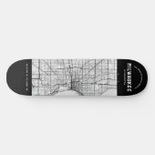 Milwaukee City Map Skateboard (Horizontal)