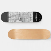 Milwaukee City Map Skateboard (Horizontal)