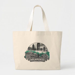 Milwaukee City Wisconsin USA Jumbo Stoffbeutel