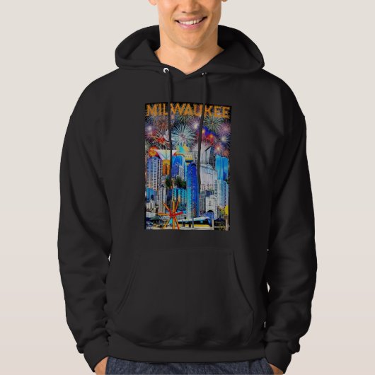Milwaukee Collage 2026 Kapuzenpullover Hoodie (Vorderseite)