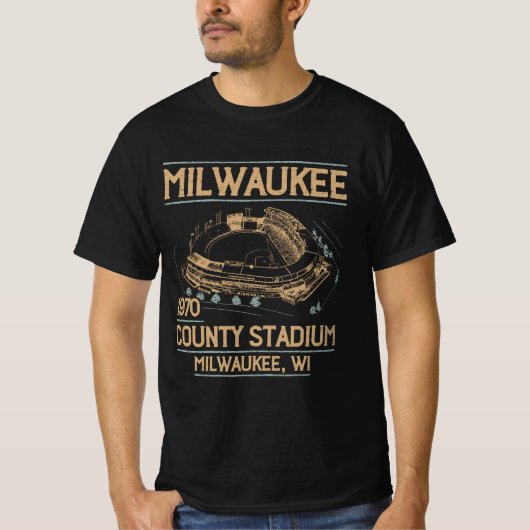 Milwaukee County Stadium 1970 T-Shirt (Vorderseite)