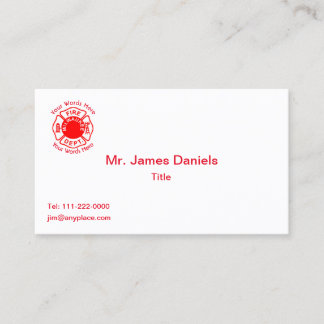 Milwaukee Fire Department Business Card Visitenkarte