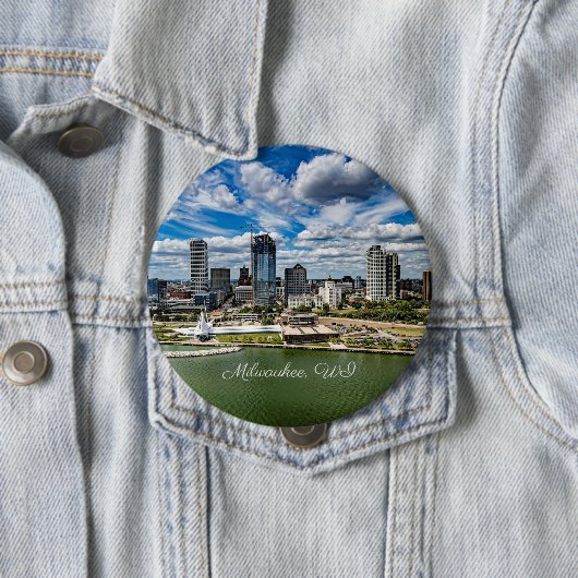 Milwaukee, Foto von Wisconsin City, Button (Beispiel)