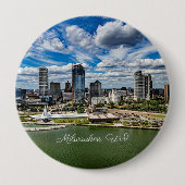 Milwaukee, Foto von Wisconsin City, Button (Vorderseite)
