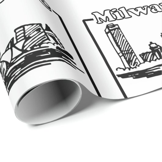 Milwaukee Geschenkpapier (Rolleneckpunkt)