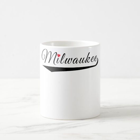 Milwaukee-Herz-Logo Kaffeetasse (Mittel)