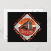 Milwaukee Hiawatha Railway Postkarte (Vorne/Hinten)