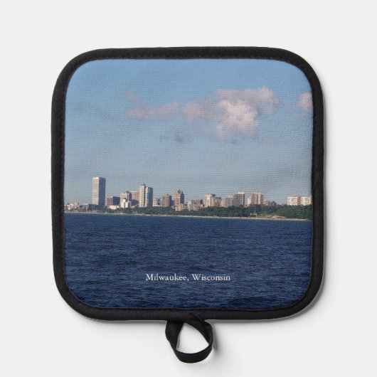 Milwaukee, Inhaber eines Skyline-Potts von Wiscons Topflappen (Vorderseite)