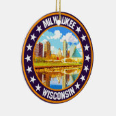 Milwaukee Keramik Ornament (Rechts)