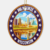 Milwaukee Keramik Ornament (Links)