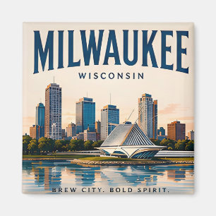 Milwaukee Lakefront-Erbe Magnet