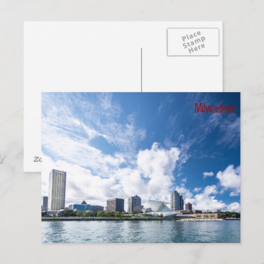 Milwaukee Lakefront Postkarte (Vorne/Hinten)