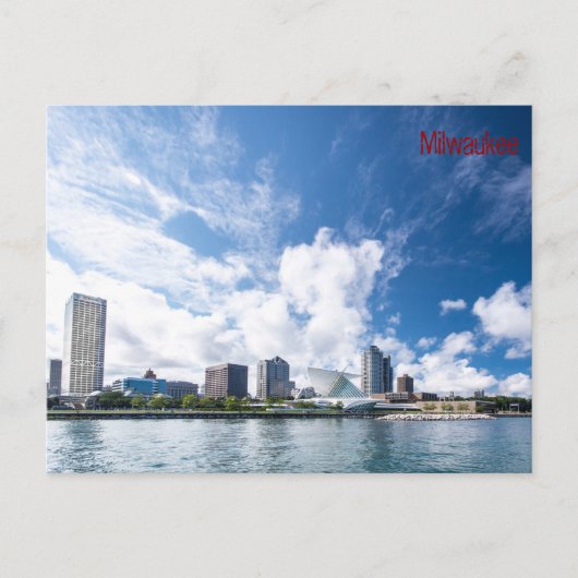Milwaukee Lakefront Postkarte (Vorderseite)