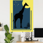 Milwaukee Landkreis Zoo Wisconsin Vintage Giraffe Poster (Heimbüro)