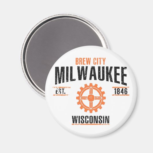 Milwaukee Magnet (Vorderseite/Rückseite)