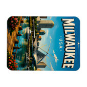 Milwaukee Museum Lakefront Magnet (Horizontal)