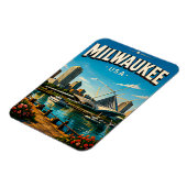 Milwaukee Museum Lakefront Magnet (Linke Seite)