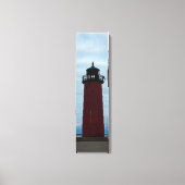 Milwaukee Pierhead Lighthouse View Vertikale Leinw Leinwanddruck (Vorderseite)