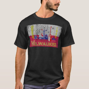 Milwaukee Polnische Herkunftsflagge T-Shirt