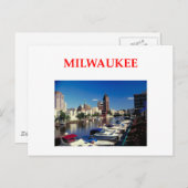 Milwaukee Postkarte (Vorne/Hinten)