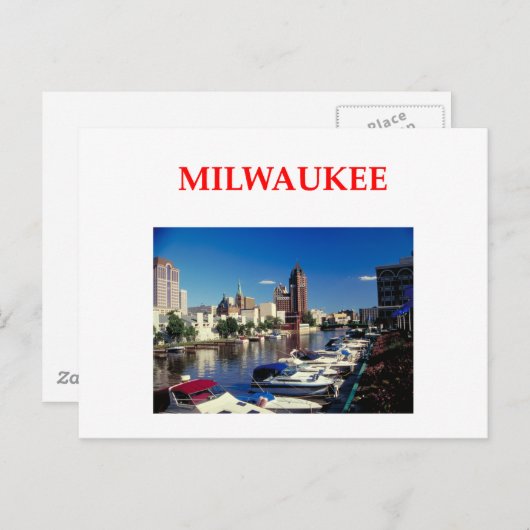 Milwaukee Postkarte (Vorne/Hinten)