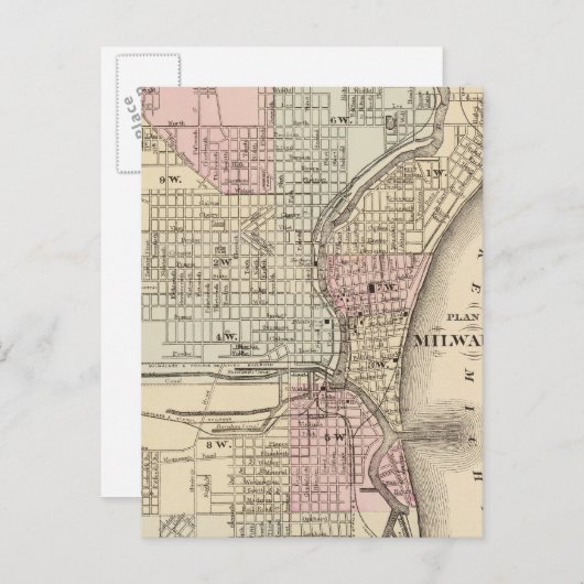 Milwaukee Postkarte (Vorne/Hinten)