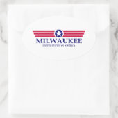 Milwaukee Pride Ovaler Aufkleber (Tasche)