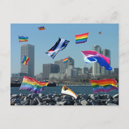 Milwaukee Pride Postkarte (Vorderseite)