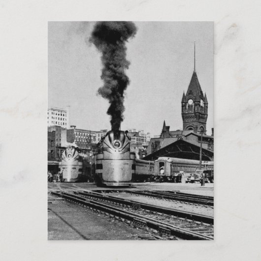 Milwaukee Railroad Milwaukee Bahnhof Postkarte (Vorderseite)