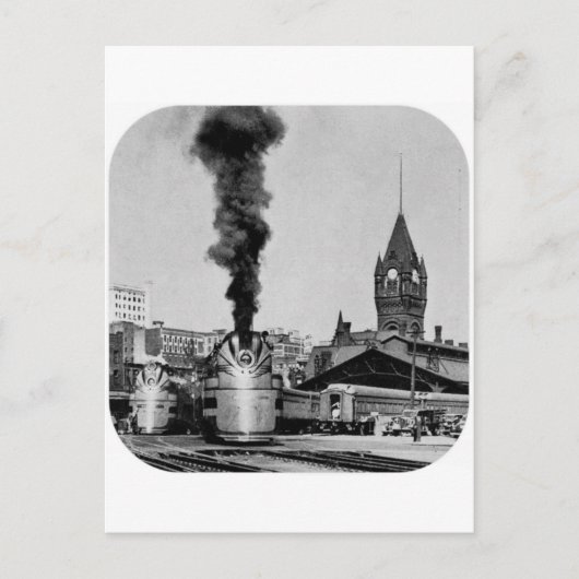 Milwaukee Railroad Milwaukee Station Postkarte (Vorderseite)