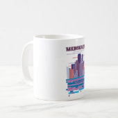 Milwaukee Reiseplakat Kaffeetasse (Vorderseite Links)