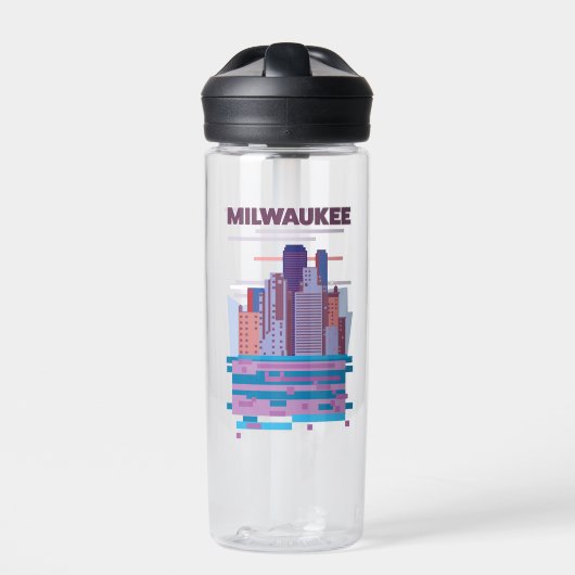 Milwaukee Reiseplakat Trinkflasche (Vorderseite)