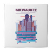 Milwaukee Reiseposter Fliese (Vorderseite)