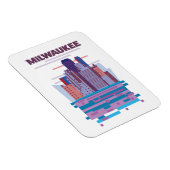 Milwaukee Reiseposter Magnet (Rechte Seite)