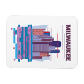 Milwaukee Reiseposter Magnet (Horizontal)