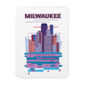 Milwaukee Reiseposter Magnet (Vertikal)