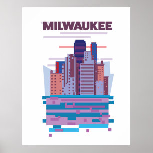 Milwaukee Reiseposter Poster