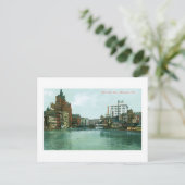 Milwaukee River, Milwaukee, Wisconsin Postkarte (Stehend Vorderseite)