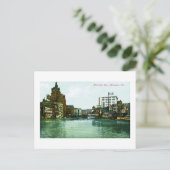Milwaukee River, Milwaukee, Wisconsin Postkarte (Stehend Vorderseite)