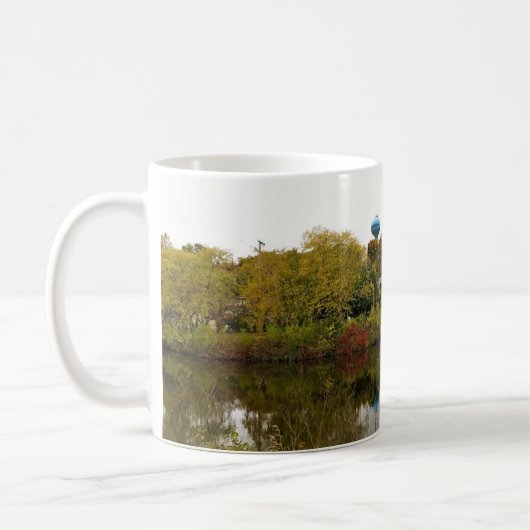Milwaukee River, West Bend, Wisconsin Kaffeetasse (Links)