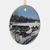 Milwaukee River, West Bend, Wisconsin Keramik Ornament (Rechts)