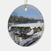 Milwaukee River, West Bend, Wisconsin Keramik Ornament (Links)