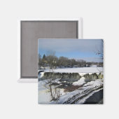 Milwaukee River, West Bend, Wisconsin Magnet (Vorderseite/Rückseite)