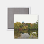 Milwaukee River, West Bend, Wisconsin Magnet (Vorderseite/Rückseite)